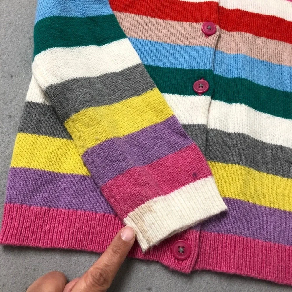 Mini Boden Clothing Lot Girls 7-8 Kids Multicolor Striped Lace Velvet Leggings‎